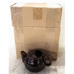 NEW TEAPOT 2 CUP - BROWN - LOT OF 6