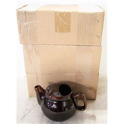 NEW TEAPOT 2 CUP - BROWN - LOT OF 6