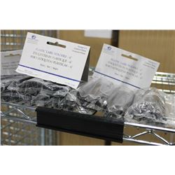 PLASTIC LABEL HOLDERS FOR WIRE SHELVING (6 BAGS)