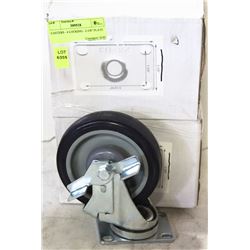CASTERS - 4 LOCKING - 2-3/8" PLATE