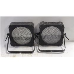 LOT OF 2 ORION PAR 64 FLAT PANEL LED LIGHT