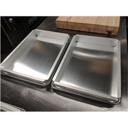 HALF SIZE SHEET PANS WITH EXTENDERS - LOT OF 2 (4P