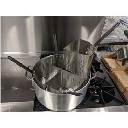 ALUMINUM PASTA COOKER SET W/4 S/S INSERTS