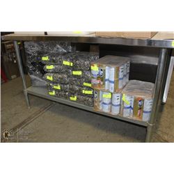 NEW ICB STAINLESS STEEL TABLE 5'W X 24"D X 34"H