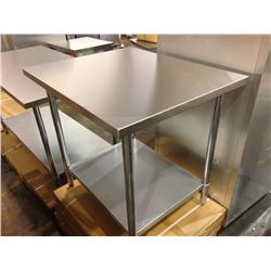 30" X 48" STAINLESS WORK TABLE