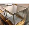 Image 1 : 30" X 48" STAINLESS WORK TABLE