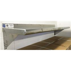 16" X 84" STAINLESS STEEL WALL SHELF