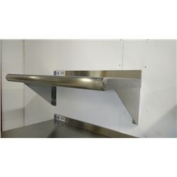 12" X 24" STAINLESS STEEL WALL SHELF