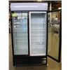 Image 5 : NEW 1000L UPRIGHT HINGED DOUBLE GLASS DOOR COOLER