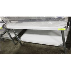 ME#8, 30"X48" S/S EQUIPMENT STAND WITH GALVANIZED