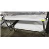 Image 1 : ME#8, 30"X48" S/S EQUIPMENT STAND WITH GALVANIZED