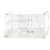 Image 1 : 2 TRAY ACRYLIC DISPLAY CASE 20.75" X 15.63" X 12