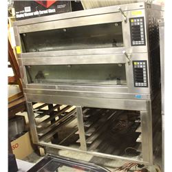 MIWE DOUBLE OVEN ON STAND, STONE DECKS WITH