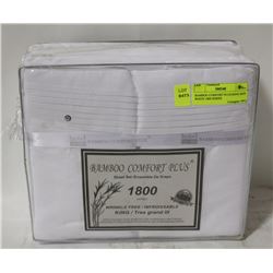 BAMBOO COMFORT PLUS KING SIZE WHITE 1800 SERIES