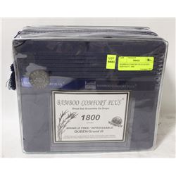 BAMBOO COMFORT PLUS QUEEN  SIZE NAVY  1800