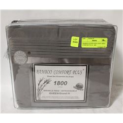 BAMBOO QUEEN SIZE LIGHT GREY COMFORT PLUS  1800