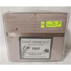 BAMBOO COMFORT PLUS QUEEN  SIZE DUSTY ROSE 1800