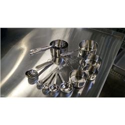 MEASURING CUPS & SPOONS - LOT OF 2 SETS (16 PIECES