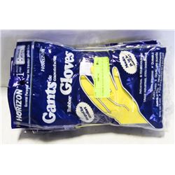 RUBBER GLOVES MEDIUM LOT OF 12