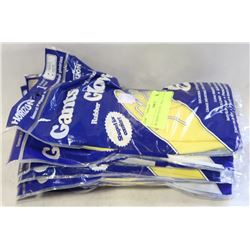 RUBBER GLOVES   SMALL  LOT OF 12