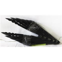 BUNDLE OF 6 NEW BLACK TONGS