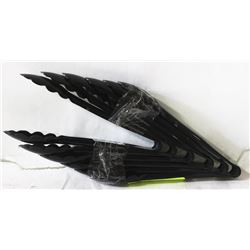 BUNDLE OF 6 NEW BLACK TONGS