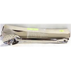 NEW 15" STAINLESS PERFORATED SPOONS - LOT OF 12