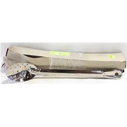 NEW 15" STAINLESS PERFORATED SPOONS - LOT OF 12