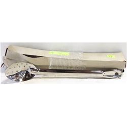NEW 15" STAINLESS PERFORATED SPOONS - LOT OF 12