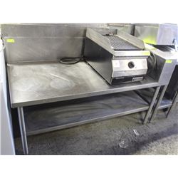 S/S EQUIPMENT STAND W/  10" BACKSPLASH