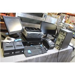 3-STATION P.O.S. SYSTEM, INCLUDING: 3 PRINTERS,