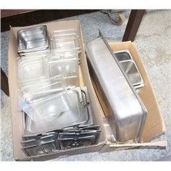 LOT OF STAINLESS STEEL & PLASTIC INSERTS