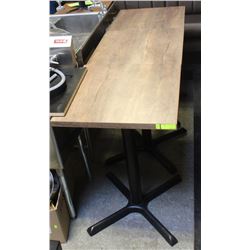 LOT OF 5 SQUARE RESTAURANT TABLES