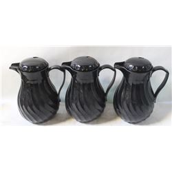 LOT OF 3 COFFEE CARAFES