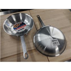 8" ALUMINUM FRY PANS - LOT OF 2