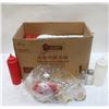 Image 1 : BOX OF CONDIMENT DISPENSERS & SALT & PEPPER