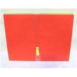 LOT OF 3 COLOURED CUTTING BOARDS