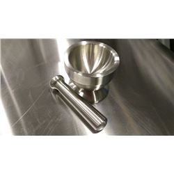 STAINLESS STEEL MORTAR AND PESTLE