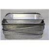 Image 1 : 6 SHALLOW ROASTING PANS W/ 2 SHALLOW BASTING PANS