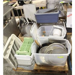 PALLET OF ASSORTED KITCHEN GOODS INCLUDING: