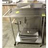 Image 1 : MOBILE STAINLESS STEEL CART W/ ASSORTED INSERT