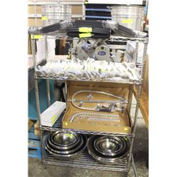 COMMERCIAL STAINLESS SHELF RACK