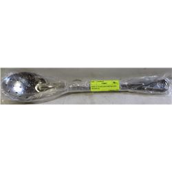 NEW 15" STAINLESS PERFORATED SPOONS (6)