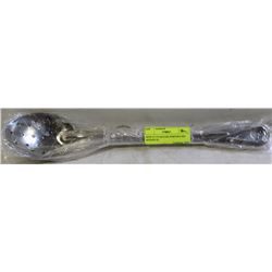 NEW 15" STAINLESS PERFORATED SPOONS (6)