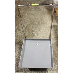 PLASTIC DISH RACK DOLLY W/STAINLESS STEEL HANDLE