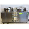 Image 1 : GRAND CHEF S/S DUAL-SOUP WARMER W/ INSERTS & LIDS