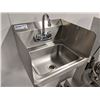 Image 1 : HAND SINK W/FAUCET & SIDE SPLASHES, OVERALL DIMS 1