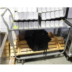 COMMERCIAL 2-TIER STAINLESS STEEL CART