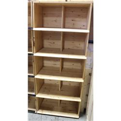 COMMERCIAL GRADE WOOD STORE DISPLAY SHELVING
