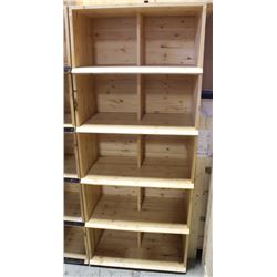 COMMERCIAL GRADE WOOD STORE DISPLAY SHELVING